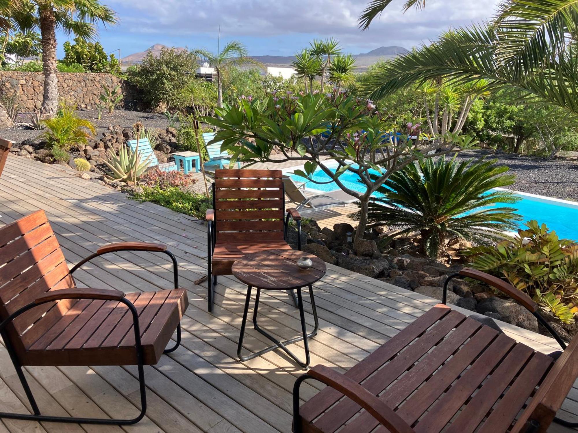 Majanicho Rock - Villa With Heated Pool ラハレス エクステリア 写真