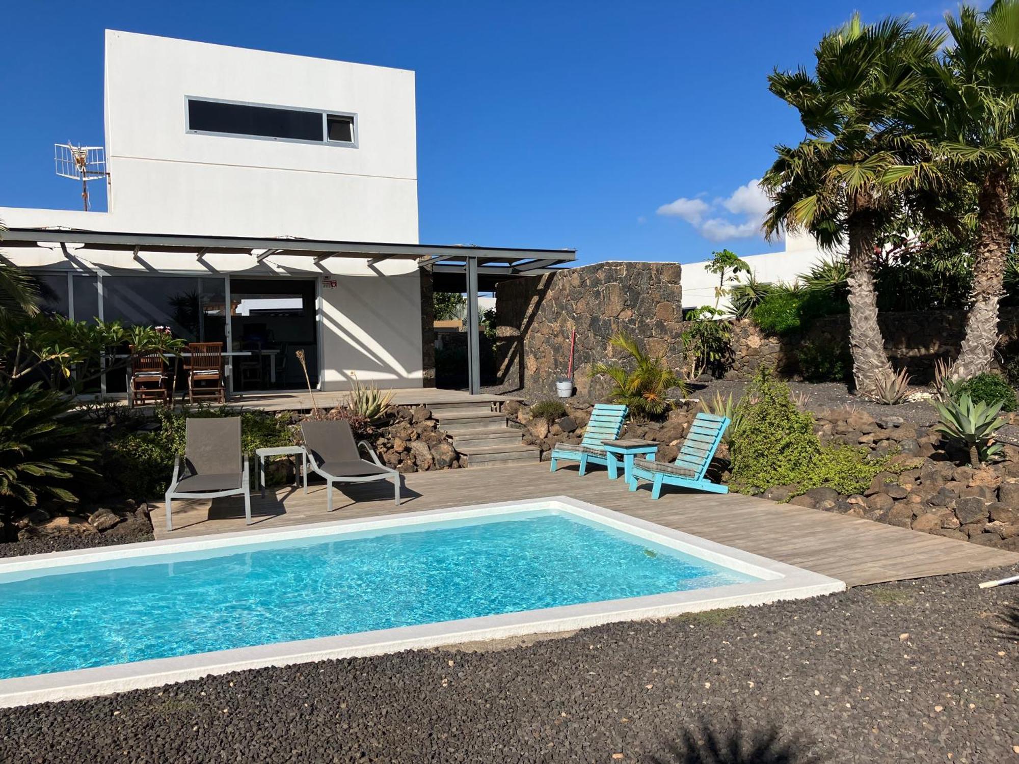 Majanicho Rock - Villa With Heated Pool ラハレス エクステリア 写真
